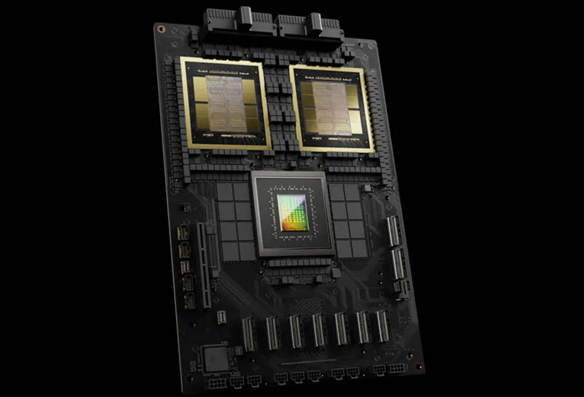 Chip GB200 bao gồm 2 GPU, 1 CPU, 1 bảng mạch.