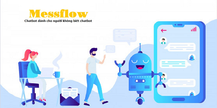 Chatbot của Messflow giúp các nhà bán hàng trên các nền tảng ứng dụng khác nhau có thể tương tác, chăm sóc khách hàng tự động dựa trên trí tuệ nhân tạo AI. Ảnh: Messflow.