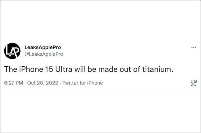 Những thông tin mới nhất về iPhone 15 Ultra - Ảnh 2.
