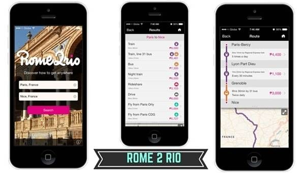 9. Sử dụng ứng dụng Rome 2 Rio. Ứng dụng này cung cấp cho bạn tất tần tật những phương tiện từ công cộng đến cá nhân ở bất cứ nơi đâu trên thế giới, từ đó bạn có thể lựa chọn phương tiện nào phù hợp và rẻ nhất. (Ảnh minh họa - Nguồn: Internet)