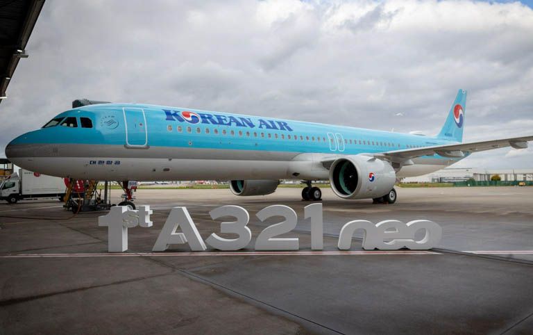 Korean Air nhận máy bay A321neo đầu tiên