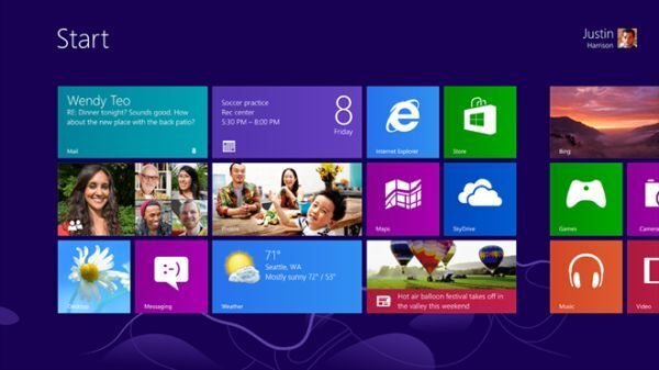 Windows 8 đã được thiết kế lại quyết liệt của giao diện Windows quen thuộc. Microsoft gỡ bỏ các trình đơn Start và thay thế nó bằng một Start Screen toàn màn hình. New 
