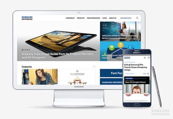 Samsung vừa chính thức công bố sự ra mắt của Samsung Newsroom, một ngôi nhà mới tổng hợp tin tức và nội dung kỹ thuật số dành cho người dùng trong việc nâng cao hơn nữa chất lượng cho người tiêu dùng.