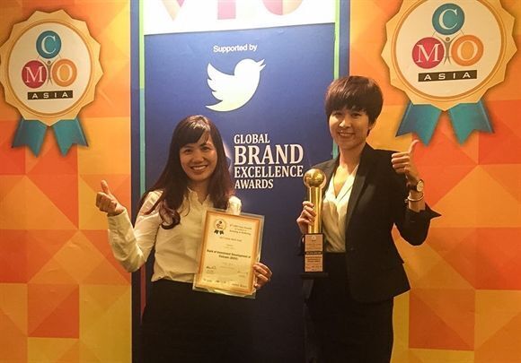 Trung tâm Mạng xã hội (SMCC) BIDV nhận giải thưởng từ CMO Asia