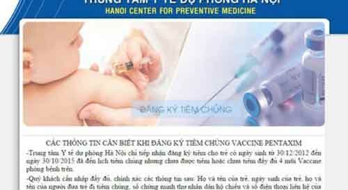 Vắc-xin đăng ký qua mạng: Hết sạch sau 3 phút