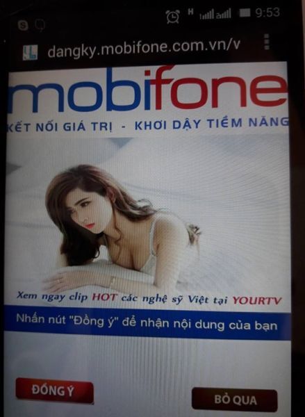 Mobifone sử dụng hình ảnh phản cảm, hở hang để quảng cáo trá hình?