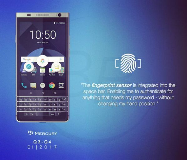 BlackBerry Mercury: Điện thoại cuối cùng do BlackBerry thiết kế
