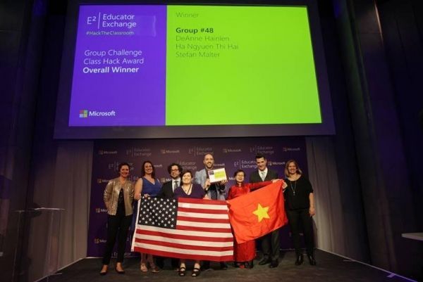 Giáo viên Việt Nam đạt giải cao nhất cuộc thi Diễn đàn Giáo dục Toàn cầu Microsoft