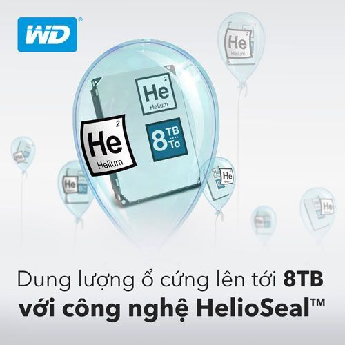 Western Digital, ổ cứng WD, thiết bị lưu trữ, ổ cứng Western Digital, công nghệ Helio Seal, Helio Seal, My Cloud, My Book, 