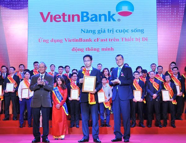 ngân hàng di động, Sao Khuê, VietinBank, ngân hàng điện tử, Ứng dụng ngân hàng, sao khuê 2016, VietinBank eFAST Mobile App, VietinBank eFAST, 