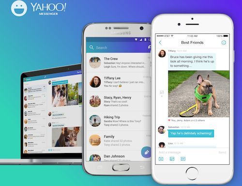 Giao diện Yahoo Messenger mới.