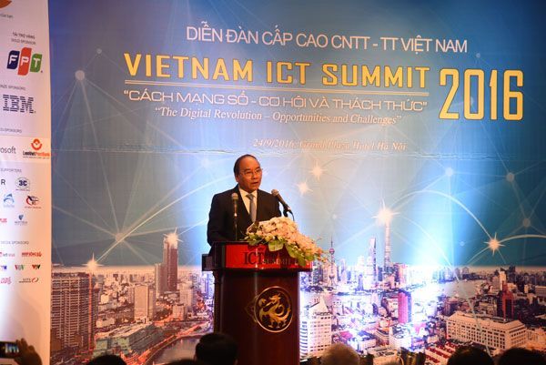 VINASA, ứng dụng CNTT, Trương Gia Bình, Bộ TT&TT, Thủ tướng Nguyễn Xuân Phúc, Vietnam ICT summit 2016, Vietnam ICT Summit, ứng dụng công nghệ thông tin, 