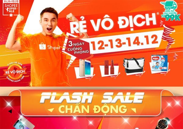 thương mại điện tử, mua sắm online, Shopee Việt Nam, Shopee Super Sale, Super Sale, 
