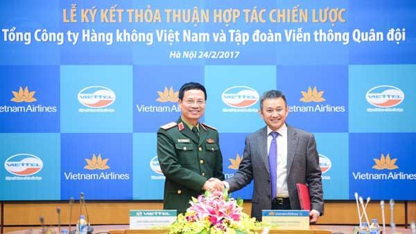  Viettel, Vietnam Airlines, giao thông thông minh, hàng không, hợp tác chiến lược, trao đổi dịch vụ, 