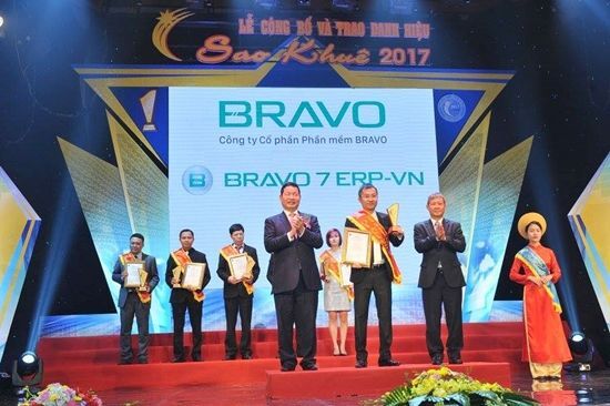 ERP, Quản trị doanh nghiệp, quản trị nguồn lực doanh nghiệp, Bravo 7, Sao Khuê 2017, BRAVO, phần mềm ERP, BRAVO 7 ERP-VN, 