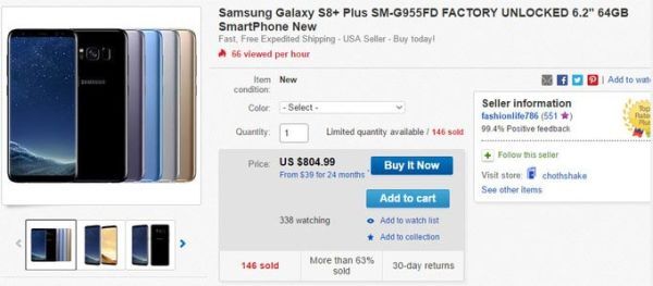 Galaxy S8 Plus, Samsung, smartphone