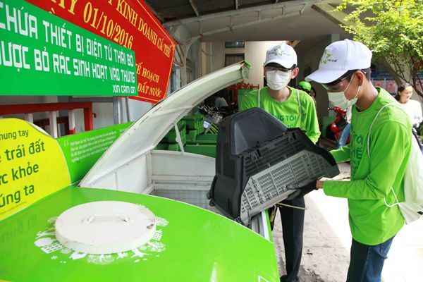 Thân thiện môi trường, rác thải điện tử, Bảo ve môi trường, Việt Nam tái chế, 