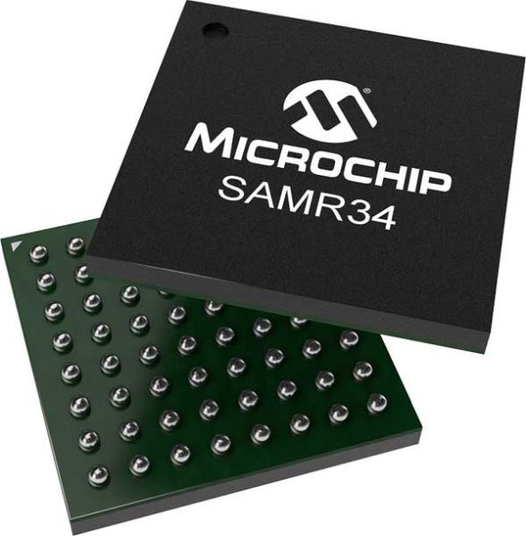 thiết bị IoT, Microchip, chip SAM R34/35 LoRa, vi mạch hệ thống, 