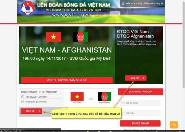 [Thủ thuật] Mua vé trận Việt Nam vs Philippines - AFF Suzuki Cup 2018