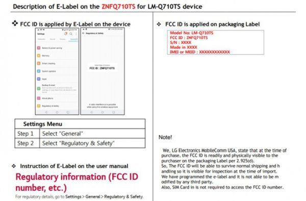 LG Q7 đã đạt chứng nhận của FCC