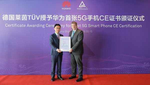 5G, smartphone 5G, Huawei Mate X, chứng nhận 5G CE, TÜV Rheinland, 