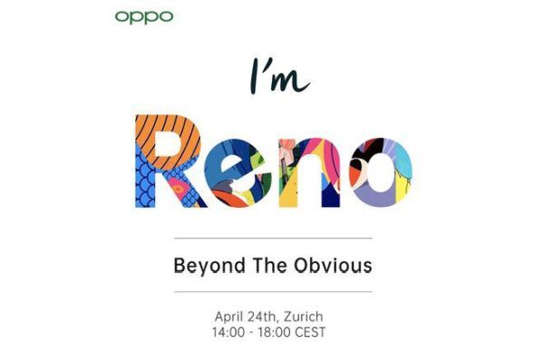 OPPO Reno sẽ trình làng ngày 24/4 tại Zurich