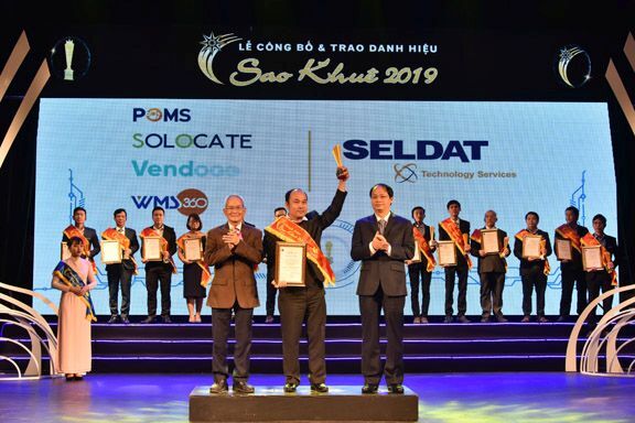 Công ty công nghệ Seldat được vinh danh trên sân khấu Sao Khuê 2019