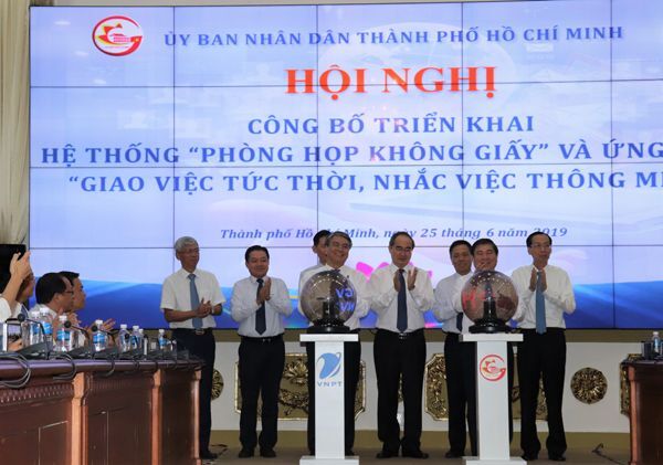  VNPT, cải cách hành chính, Thành phố Hồ Chí Minh, TP.HCM, Hành chính điện tử, VNPT e-Cabinet, 