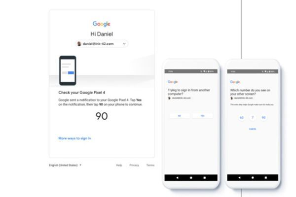 Google mặc định thông báo điện thoại để đăng nhập 2 yếu tố