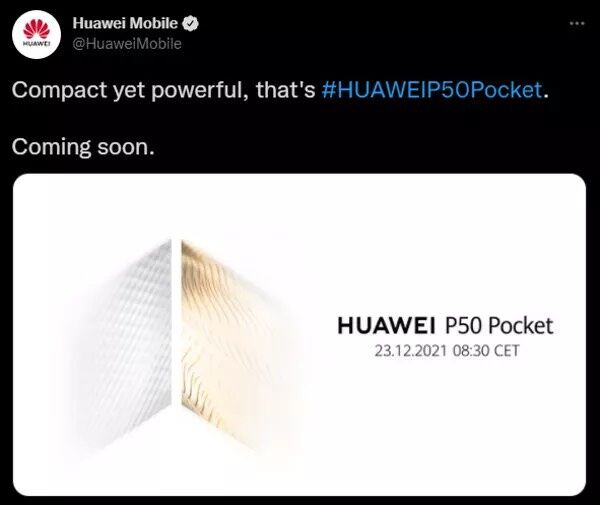 Huawei P50 Pocket se duoc ra mat vao tuan sau anh 1