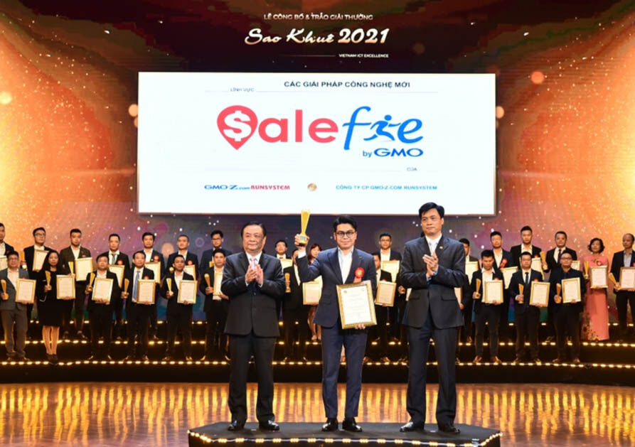 Salefie đạt giải thưởng Sao Khuê 2021 tại hạng mục Các giải pháp công nghệ mới 