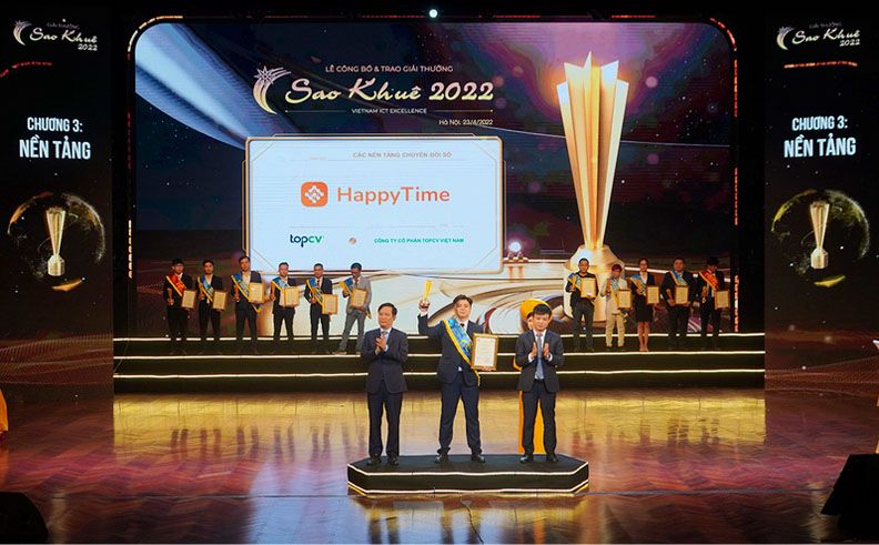 HappyTime tại Giải thưởng Sao Khuê 2022 danh giá