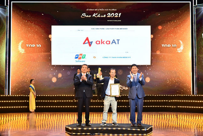 akaAT được vinh danh tại giải thưởng Sao Khuê - giải thưởng uy tín và lâu đời nhất của ngành CNTT Việt Nam