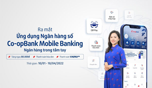 Co-opBank sắp ra mắt ứng dụng ngân hàng số trên điện thoại di động