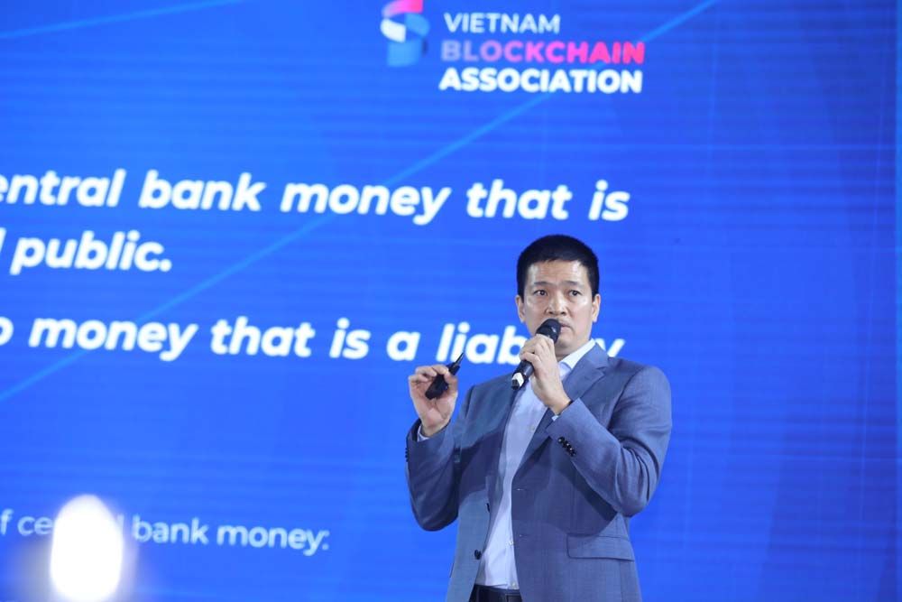 Ông Phan Đức Trung phát biểu tại Vietnam Blockchain Summit 2022