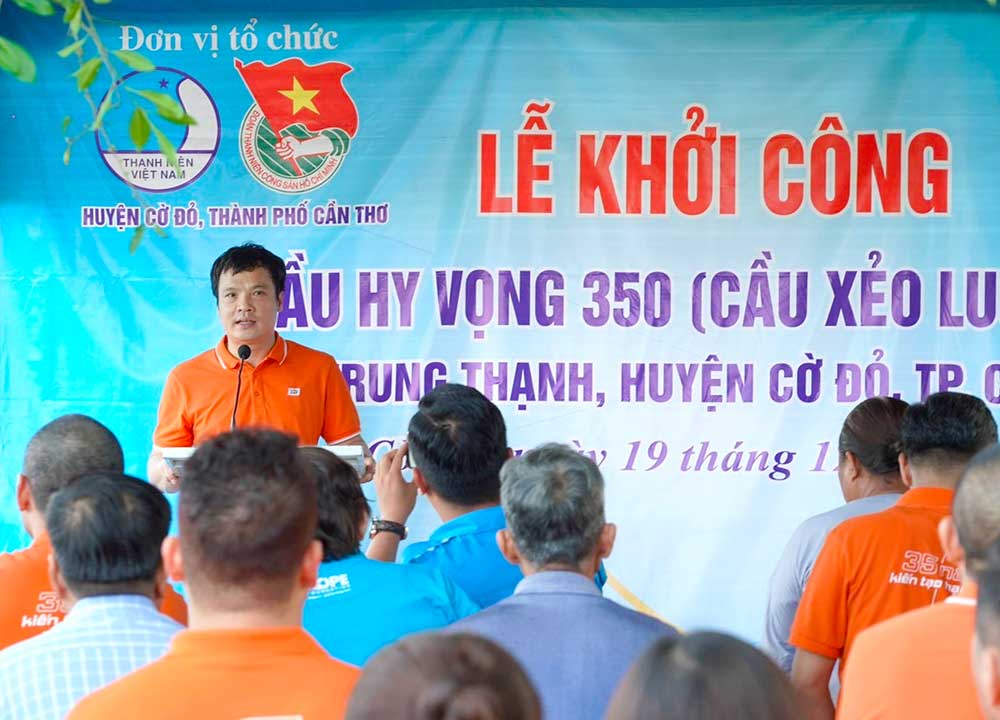 Tập đoàn FPT và Quỹ Hy Vọng khởi công cầu Hy Vọng số 350