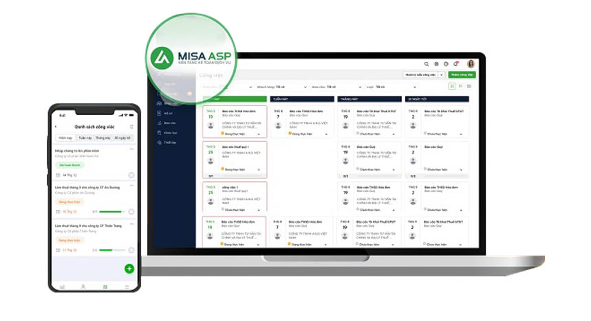 Với nền tảng MISA ASP, kế toán dịch vụ được giải phóng khỏi các thao tác thủ công và gia tăng năng suất gấp 10 lần