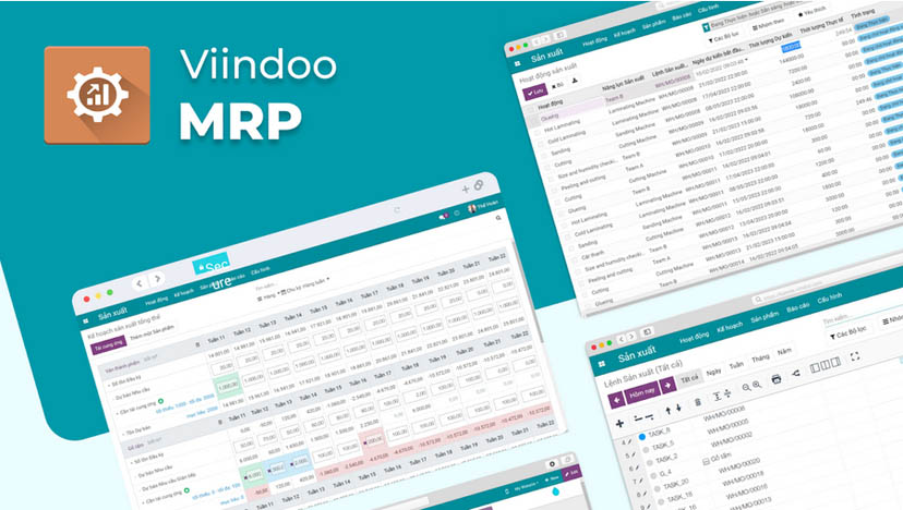 Viindoo MRP - Giải pháp Phần mềm Quản lý Sản xuất tích hợp