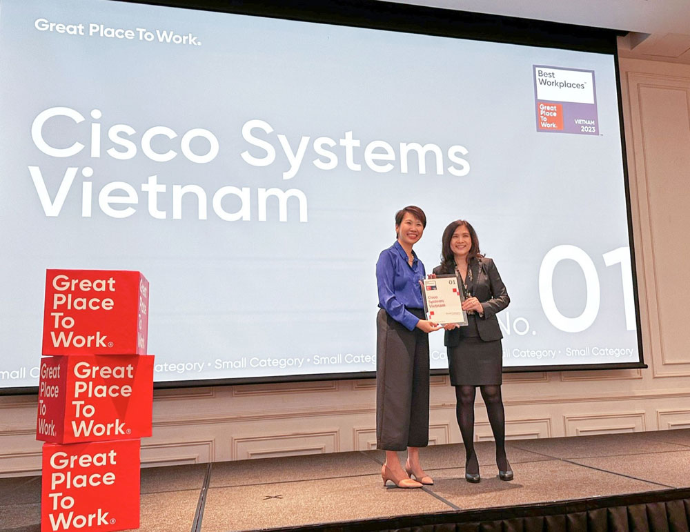 Cisco dẫn đầu bảng xếp hạng Nơi làm việc tốt nhất Việt Nam 2023