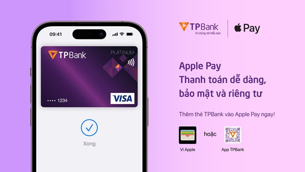 TPBank liên kết Apple Pay