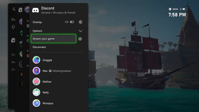 Stream to Discord trên máy Xbox