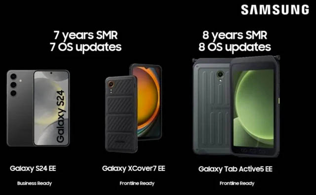 Samsung tăng hỗ trợ cập nhật phần mềm lên đến 8 năm