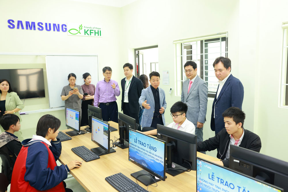 Trường Hy vọng Samsung Lạng Sơn được trang bị thêm cơ sở hạ tầng