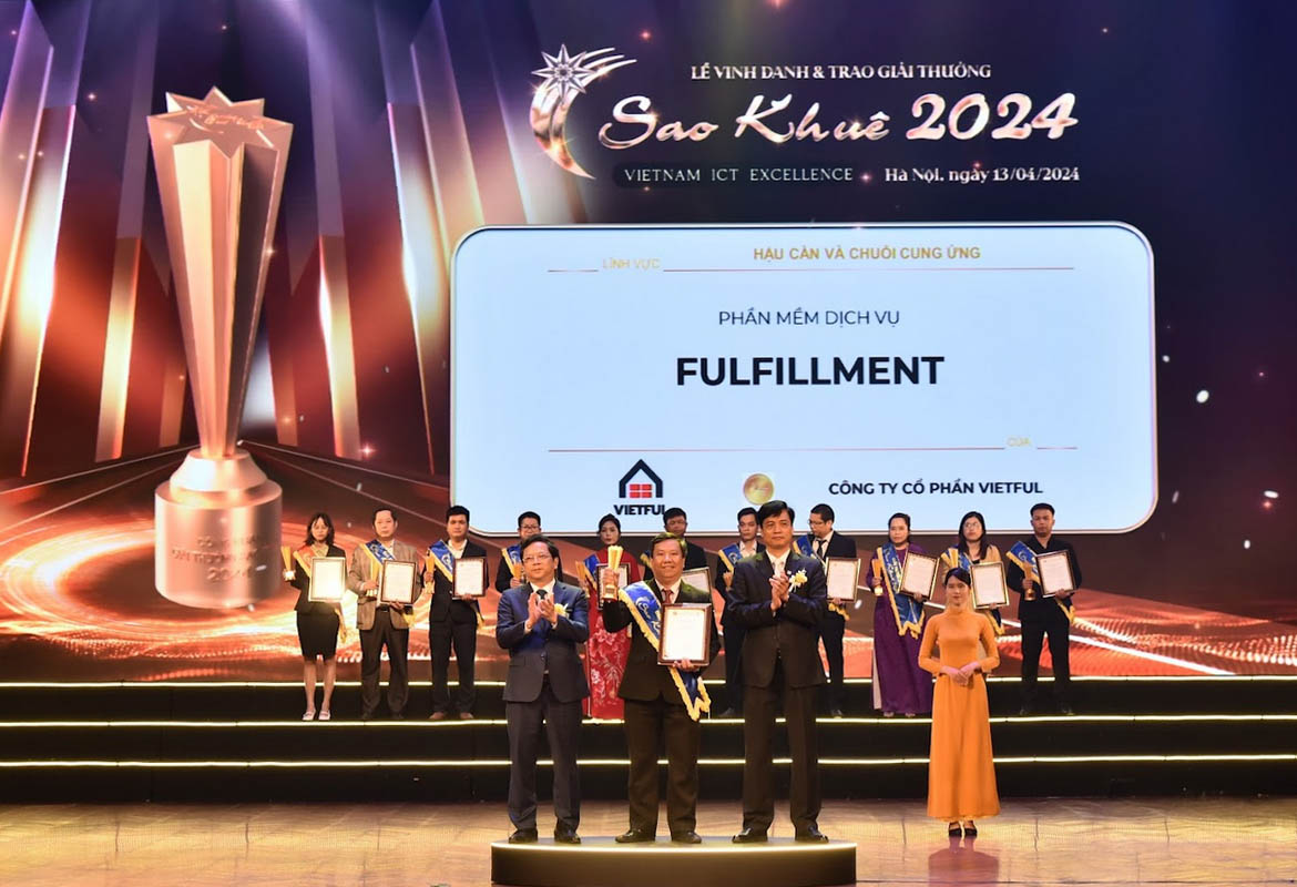 Phần mềm kho Fulfillment VietFul vinh dự đón nhận giải thưởng Sao Khuê 2024