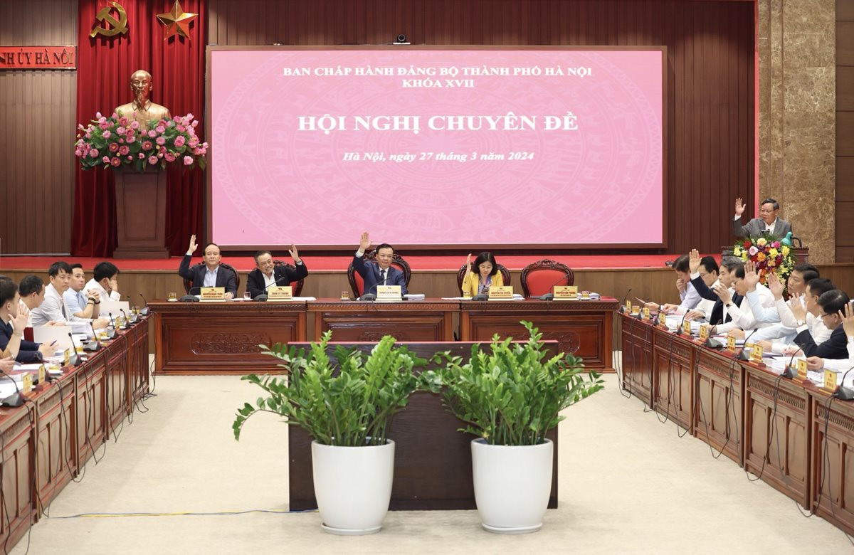Thành ủy Hà Nội xem xét Kế hoạch đầu tư công năm 2024