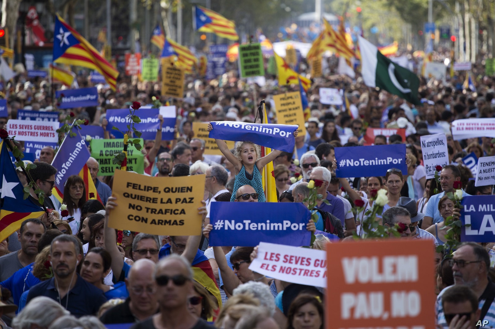 biểu tình ở Barcelona