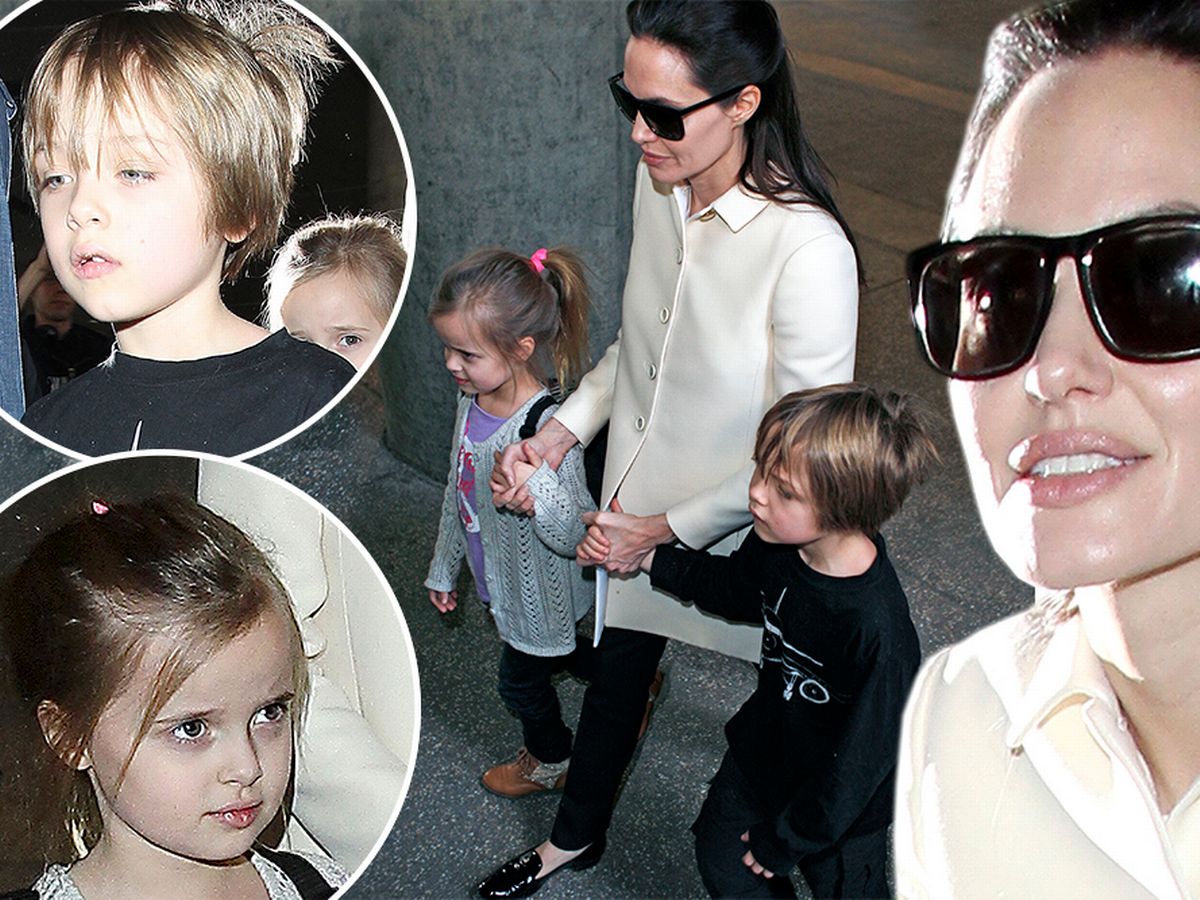 Angelina Jolie đưa cặp song sinh Knox và Vivienne đi mua sắm