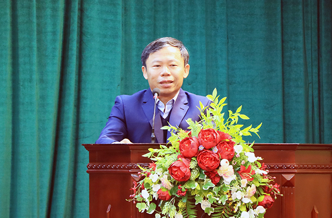Ông Nguyễn Đình Phúc - Tổng Giám Đốc Tổng Công ty phát biểu tại buổi lễ