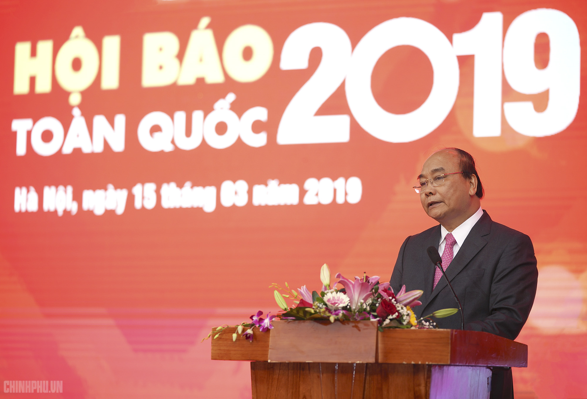 Thủ tướng Nguyễn Xuân Phúc phát biểu tại Hội báo toàn quốc 2019