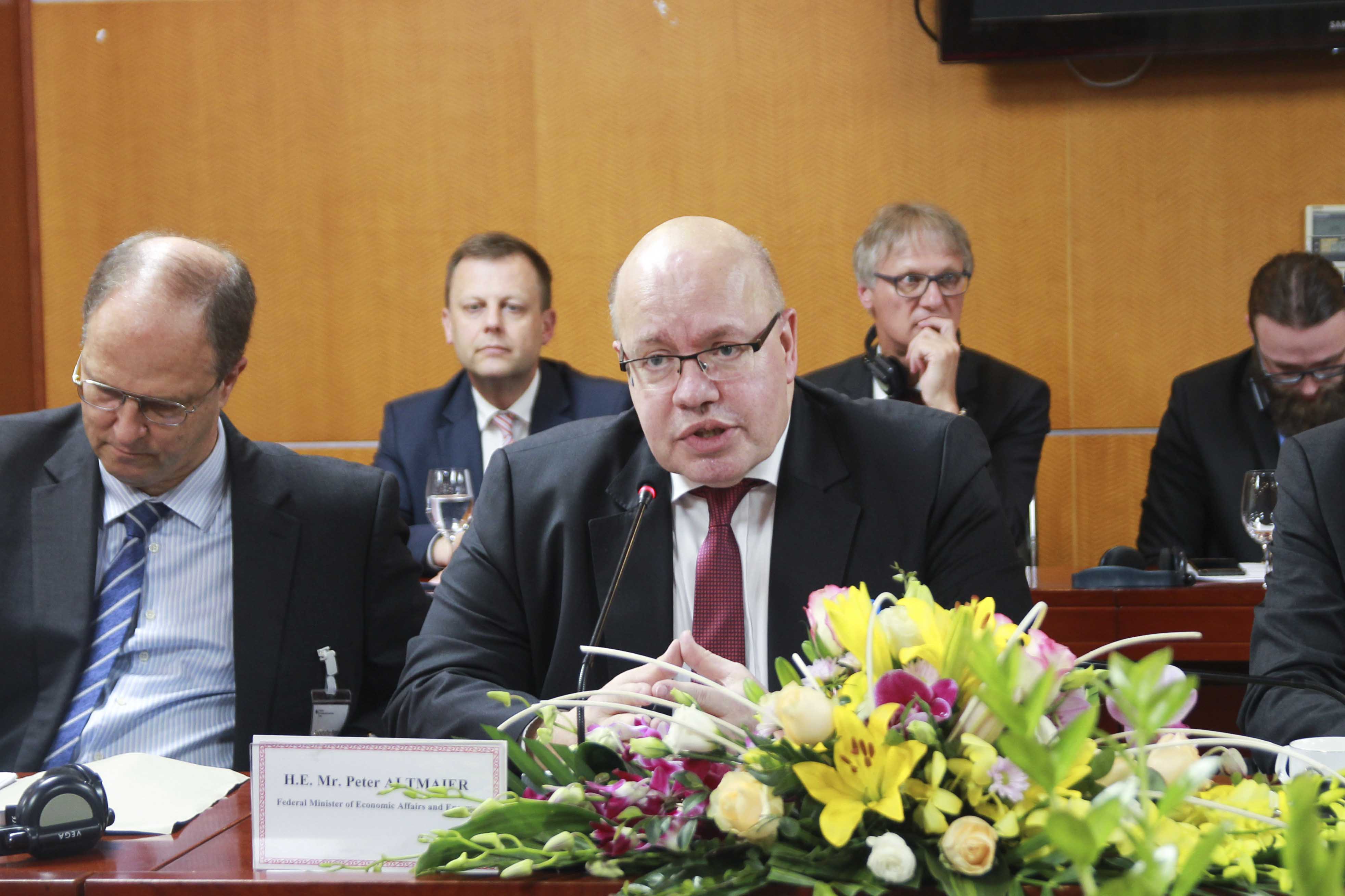 Ông Peter Atmaier, Bộ trưởng Bộ Kinh tế và Năng lượng Liên bang Đức